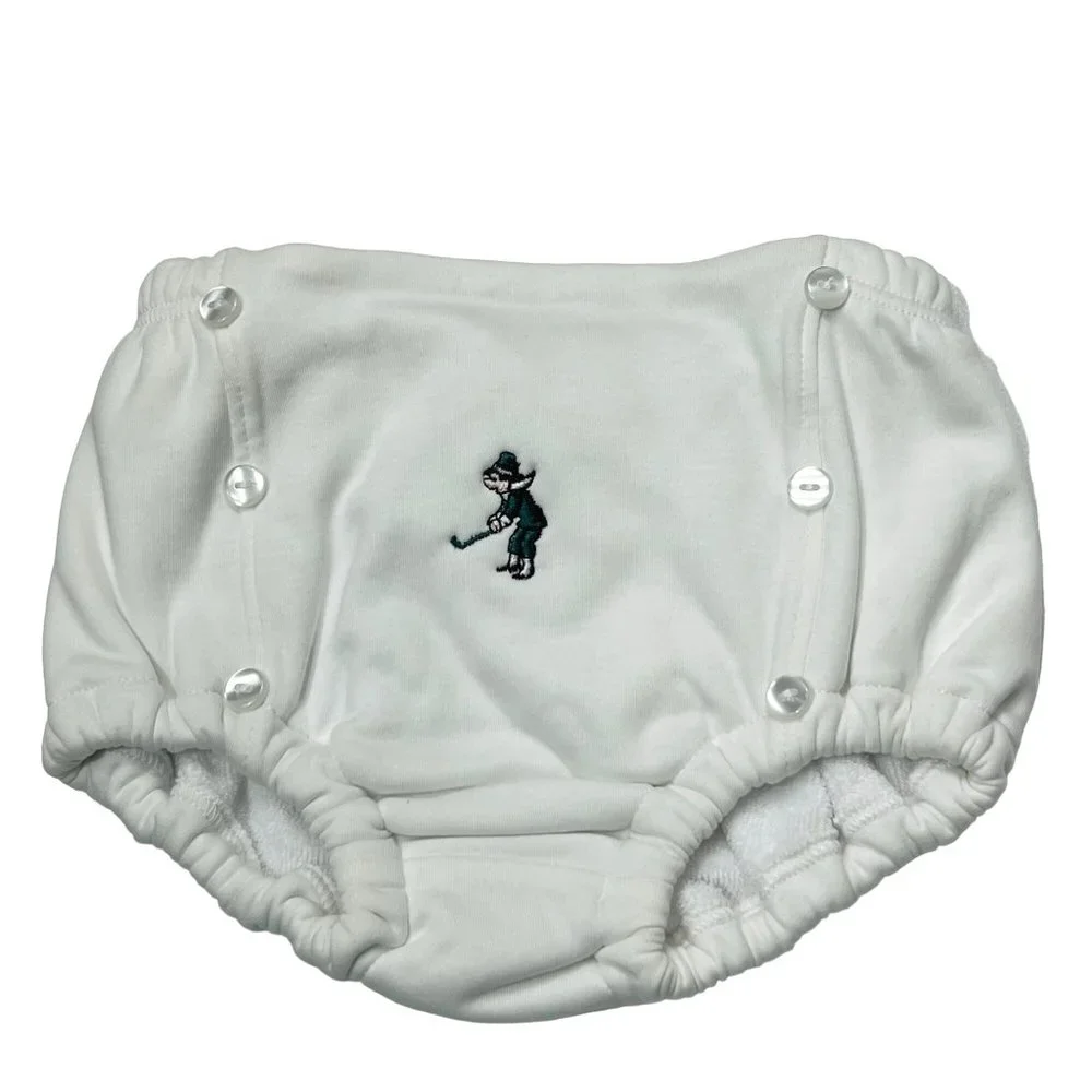 Fore Kids Diaper Cover + Bib Set Golf Inspired 100%‎ Pima Cotton